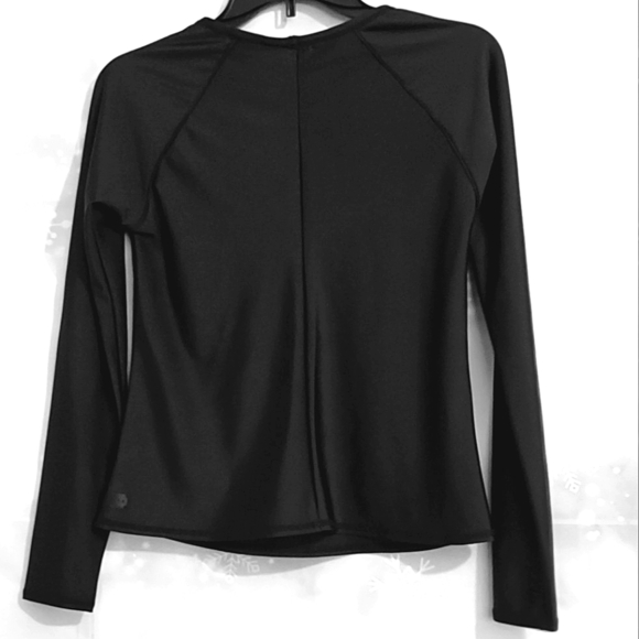 ALL IN MOTION BLACK SWIM BEACH TOP UPF 50+ CHLORINE RESISTANT SIZE M - Picture 2 of 7